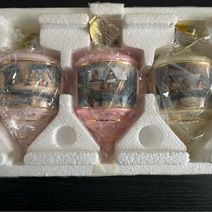 The Bradford Editions Thomas Kincade Heirloom Glass Ornaments - Fourth Issue
